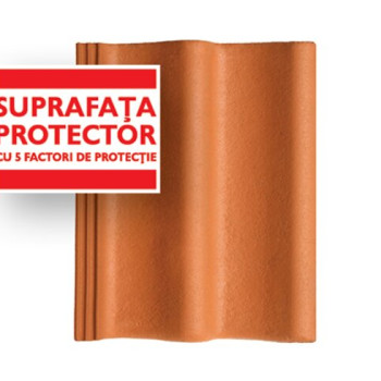 Tigla de beton Bramac Donau rosu caramiziu Protector 240buc/pal